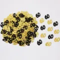 Coriandoli neri numero 60 per festa di compleanno decorazione tavola accessori - Paillettes nero e oro 60 / 10.00g