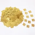 Coriandoli numero 18 oro paillettes in lamina metallica per decorazione tavola festa compleanno - Paillettes dorate 18 / 10.00g