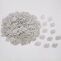 Coriandoli numero 60 argentati per decorazioni di feste di compleanno, articoli da tavola metallici. - Paillettes argentate 60 / 10.00g
