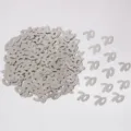 Pezzi sparsi di coriandoli con numero 70 argentato per decorazioni di feste di compleanno. - Paillettes argento 70 / 10.00g