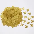 Confetti numero 70 oro in foglia metallica per decorazione festa di compleanno - Paillettes dorate 70 / 10.00g