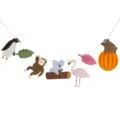 Kinderparty Tier Haengend Girlande Dschungel Cartoon Papier Wimpelkette Deko Schule - Tierwald-Girlande
