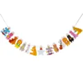 Kindergeburtstag Party Dekoration Cartoon Tier Papiere Banner Hängende Girlande für Kinder. - Tierparade-Girlande