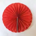 Red paper honeycomb ball desktop ornament party hanging decoration festival table decor - Red