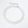 Clear Acrylic Chunky Chain Choker Necklace Y2K Style Statement Jewelry For Women And Girls - Iridescent Transparent (#10)