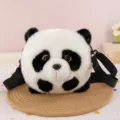 Cute plush panda crossbody bag soft stuffed animal shoulder bag for kids and daily travel fashion - Crossbody Bag / Panda Color