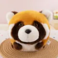 Cute round red panda plush toy soft stuffed animal doll adorable cartoon style variant version - Raccoon Ball Plush Toy