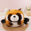 Cute soft plush red panda crossbody bag adorable stuffed animal cartoon shoulder bag gift - Raccoon Crossbody Bag
