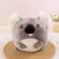 Cute round koala plush toy variant, soft stuffed animal doll in grey and white style. - Koala Ball Plush Toy