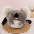 Cute koala plush crossbody bag soft animal shoulder bag for girls daily cute cartoon style - Koala Crossbody Bag