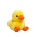 Cute yellow duck plush toy, soft stuffed animal doll, perfect for desktop decor and gifts. - Sitting Height 17cm