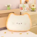 Cute cat toast plush pillow soft stuffed animal cushion for bed home bedroom decor gift - Smiling Kitten Style / Height 10 cm * 12 cm [Keychain Style]