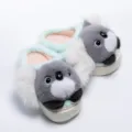 Cute koala plush slippers for women winter warm indoor thick soft home shoes fuzzy cute style - 36-37 cm / Koala