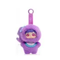 Mini plush doll keychain purple cute vinyl face MBTI pendant bag accessory fluffy charm - Logician