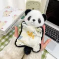 Cute cartoon panda plush pendant toy, soft squeeze toy stress relief gift for kids. - Beanbag - Panda