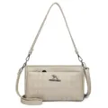 Chic quilted shoulder bag for women, stylish diamond lattice PU leather crossbody bag. - Off White