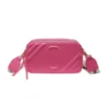 Sac bandoulière appareil photo rose pour femmes, sac à épaule large élégant avec double fermeture. - Rose rouge