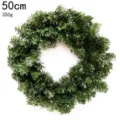 Kerstkrans groen kunstmatige dennennaald 50cm 350g feestdag thuisdecoratie variant - 50cm 115T