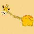 Décoration de bannière de fête d'anniversaire mignonne avec design d'animal pour célébration. - Guirlandes girafe
