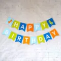 Dinosaur birthday party banner flags hanging decoration colorful paper bunting flags - Dinosaur Happy Birthday Banner