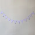 Light purple paper triangle flags bunting garland for party wedding decoration variant color. - Light Purple Pennant Banners
