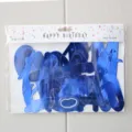 Blue happy birthday letter banner party decoration hanging sign for baby birthday party. - Classic Script Blue Happy Birthday Banner