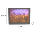 Natale 3D carta intaglio scatola di luce LED luce notturna decorazione da appendere festiva - Stile B (Babbo Natale)