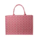 Borsa shopper da sposa in stile cinese rosa con motivo doppia felicità, grande borsa. - Rosa Stampa Piccola Taglia Grande