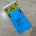 Blue plastic rectangular tablecloth, 54x108 inch waterproof disposable party table cover. - Sky Blue