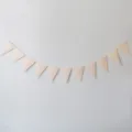 Pink triangular bunting banner for birthday party decoration and festival background. - Light Pink Pennant Buntings