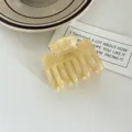 Acetate hair claw clip medium shark clip milky white hair accessory for women styling daily - Yellow