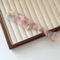 Pink acetate hair comb with marble pattern, portable anti-static round teeth styling tool. - Thickness Style / 3# Colorful Purple