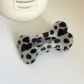 Cute aesthetic cow print bone hair clip and duckbill hair clamp for daily styling - Cow Print Bone