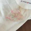 Pinza para el pelo rosa verde moteada, pinza de acetato para peinado semirrecogido. - Pinza de Pelo en Forma de Abanico / Rosa Floral