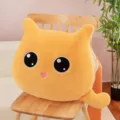 Cute yellow cat plush pillow soft stuffed animal cushion home decor cute kitten plush toy - 30 cm / Yellow