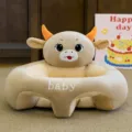 Pluche peuter leersite baby vloerstoel rondom veiligheid steunkussen schattig koe-ontwerp - Koe Stijl