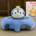 Pluche baby leerzitbank, schattig pinguïn ontworpen peuter ondersteuningsstoel voor veilig zitten. - Pinguïnstijl