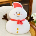 Cute Christmas snowman plush pillow, soft stuffed cushion, bed companion toy, holiday gift. - Little Snowman / 50x40cm
