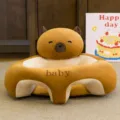 Infant baby learning to sit sofa plush cute brown bear support chair infant safety seat - Capybara Style