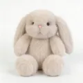 Cute beige floppy ear bunny plush toy, soft stuffed animal for kids sleep hugging and birthday gift - Beige / 40 cm