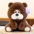 Cute sitting brown plush bear doll soft stuffed toy cute animal kids birthday gift - 25cm Doll Style