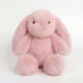 Pink plush lop-eared rabbit toy, soft fluffy stuffed animal doll for kids and girls birthday gift. - Pink / 40 cm