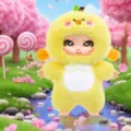 Niedliche gelbe Ente Plüschpuppe Cartoon Spielzeug Schlüsselanhänger Anhänger Mode Geschenk - Keimung
