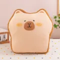 Süßes Kapibara Toast Brot Plüschkissen weiche Kuscheltier Puppe Sofa Kissen für Büro Zuhause. - 45x45cm / Capybara Toast Kissen