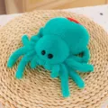 Leuke groene spinnen-pluche knuffel, zachte insecten pop voor kinderen en baby's. - Groen / 8 inch 25 cm