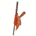 Funda de cuero para varita mágica de cosplay medieval y juego de almacenamiento detalle marrón. - Tostado