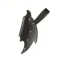 Funda de varita mágica de cuero medieval para cosplay, accesorio de bruja negro principal - Negro