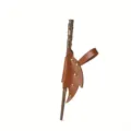 Funda de cuero medieval para varita mágica accesorio de cosplay bruja almacenamiento marrón - Marrón Oscuro