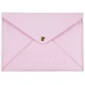 Pink faux leather envelope pouch for mahjong cards, travel organizer gift box, stylish and portable. - 22cm*16cm / Pink