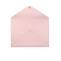 Rosa PU-Leder Umschlag Mahjong Regelkarte Aufbewahrungstasche mit Druckknopfverschluss. - 22*16cm / Rosa